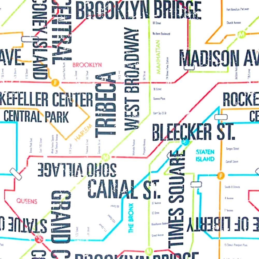 NYC In-Transit • Fabric Shower Curtain • Artistic • Modern • Contemporary - Picture 3 of 8